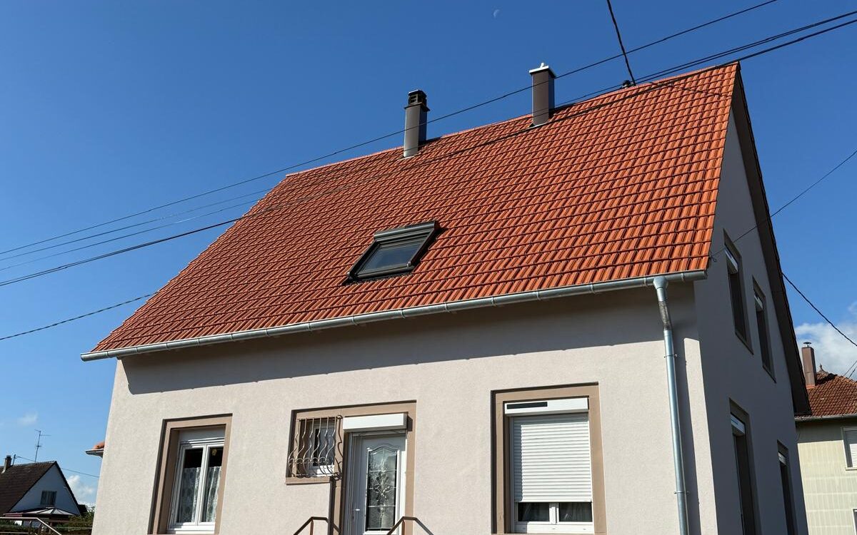 Ravalement de façades et rénovation de toiture à Rountzenheim Ostwald
