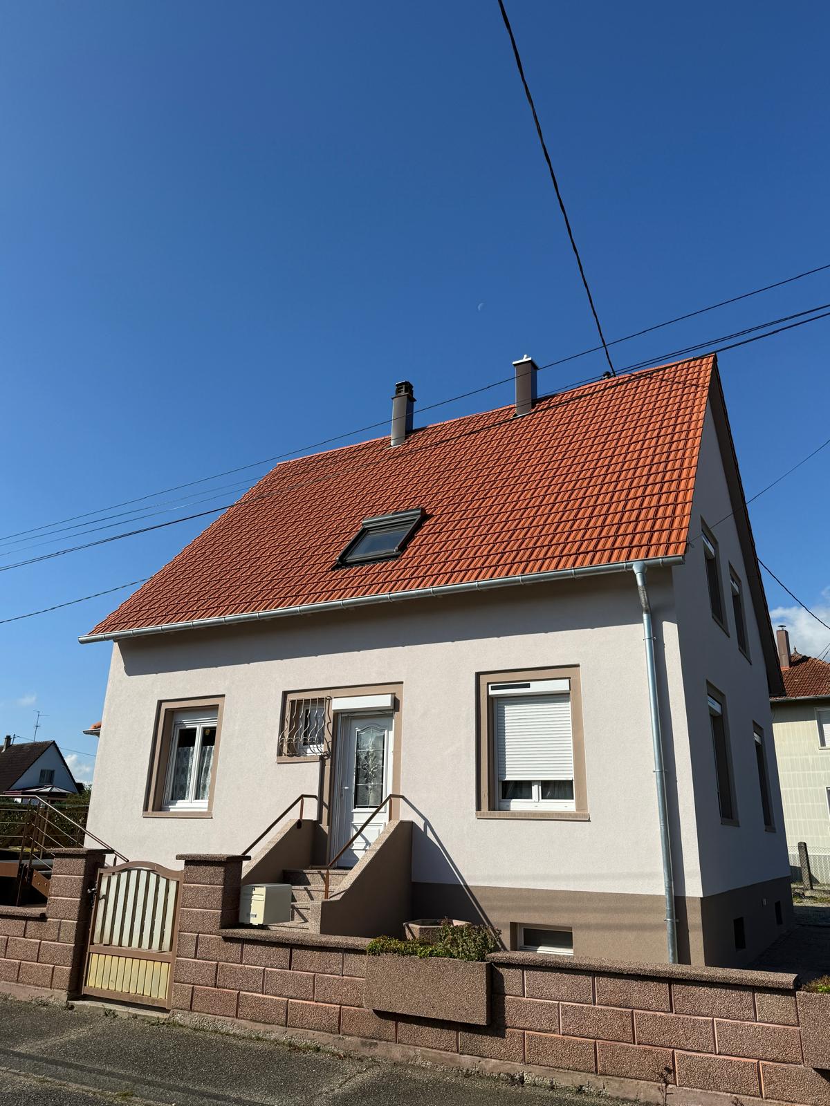 Ravalement de façades et rénovation de toiture à Rountzenheim Ostwald