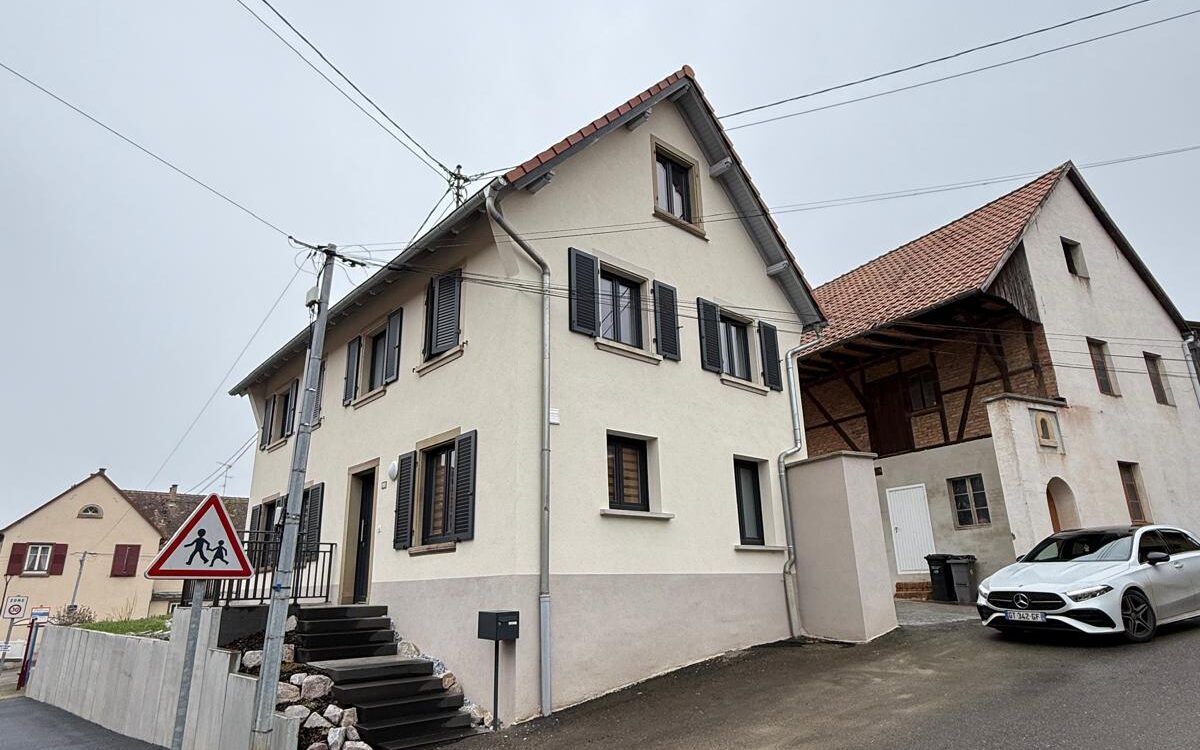 Ravalement de façades à Gingsheim Hœœnheim